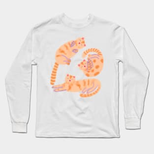 Three sleeping cats Long Sleeve T-Shirt